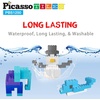 image:imagePicassoTiles 1750 PCS Building Block Tiles Creative Shapes to Enhance Imaginative Play Unique Set to Build Houses Numbers Animals and More Vibrant STEM Toys Washable for Learning Education Ages 3Red