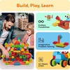 image:imagePicassoTiles 240pcs Hedgehog Interlocking Building Shape 3D Blocks STEAM Educational Creative Fun Construction Playset Sensory Toy Gift for Preschool and Kindergarten Kids Ages 3 and Up PTB240Hedgehog Blocks 240pc