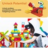 image:imagePicassoTiles 240pcs Hedgehog Interlocking Building Shape 3D Blocks STEAM Educational Creative Fun Construction Playset Sensory Toy Gift for Preschool and Kindergarten Kids Ages 3 and Up PTB240Hedgehog Blocks 240pc