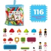image:imagePicassoTiles 240pcs Hedgehog Interlocking Building Shape 3D Blocks STEAM Educational Creative Fun Construction Playset Sensory Toy Gift for Preschool and Kindergarten Kids Ages 3 and Up PTB240Hedgehog Blocks  Figures 116pc