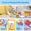 image:imagePicassoTiles 2pcs Magnetic Toy Car Set Highly Detailed Compatible with Magnet Race Track STEM Truck Replacement Accessories Educational Construction Building Kits for Toddlers Boys amp Girls Ages 3121pc 3in1 Race Track Set
