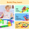 image:imagePicassoTiles 2pcs Magnetic Toy Car Set Highly Detailed Compatible with Magnet Race Track STEM Truck Replacement Accessories Educational Construction Building Kits for Toddlers Boys amp Girls Ages 32pcs Magnetic Car