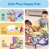 image:imagePicassoTiles 2pcs Magnetic Toy Car Set Highly Detailed Compatible with Magnet Race Track STEM Truck Replacement Accessories Educational Construction Building Kits for Toddlers Boys amp Girls Ages 3121pc 3in1 Race Track Set