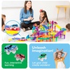 image:imagePicassoTiles 3 Pack LED Race Track Cars Magnetic Tile STEM Toy Set Ages 3  vibrant color designs motorized motion flashing headlights durable build fine motor development boys and girls fun toysPTE06