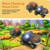 image:imagePicassoTiles 3 Pack LED Race Track Cars Magnetic Tile STEM Toy Set Ages 3  vibrant color designs motorized motion flashing headlights durable build fine motor development boys and girls fun toysPTE10