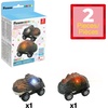 image:imagePicassoTiles 3 Pack LED Race Track Cars Magnetic Tile STEM Toy Set Ages 3  vibrant color designs motorized motion flashing headlights durable build fine motor development boys and girls fun toysPTE10