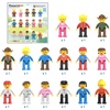 image:imagePicassoTiles 4pcs Magnetic Family Action Figures Toddler Magnet Toy Expansion Pack Educational Addon STEM Learning Kit Toys Pretend Playset for Construction Building Block Tile for Kids Age 3 PTA0115 Pcs Action Figures