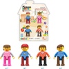 image:imagePicassoTiles 4pcs Magnetic Family Action Figures Toddler Magnet Toy Expansion Pack Educational Addon STEM Learning Kit Toys Pretend Playset for Construction Building Block Tile for Kids Age 3 PTA01Red