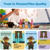 image:imagePicassoTiles 4pcs Magnetic Family Action Figures Toddler Magnet Toy Expansion Pack Educational Addon STEM Learning Kit Toys Pretend Playset for Construction Building Block Tile for Kids Age 3 PTA014 Pcs Profession
