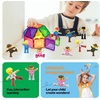 image:imagePicassoTiles 4pcs Magnetic Family Action Figures Toddler Magnet Toy Expansion Pack Educational Addon STEM Learning Kit Toys Pretend Playset for Construction Building Block Tile for Kids Age 3 PTA0116 Pcs Profession