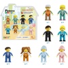 image:imagePicassoTiles 4pcs Magnetic Family Action Figures Toddler Magnet Toy Expansion Pack Educational Addon STEM Learning Kit Toys Pretend Playset for Construction Building Block Tile for Kids Age 3 PTA018 Pcs Family