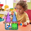 image:imagePicassoTiles 4pcs Magnetic Family Action Figures Toddler Magnet Toy Expansion Pack Educational Addon STEM Learning Kit Toys Pretend Playset for Construction Building Block Tile for Kids Age 3 PTA01Red