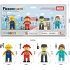 image:imagePicassoTiles 4pcs Magnetic Family Action Figures Toddler Magnet Toy Expansion Pack Educational Addon STEM Learning Kit Toys Pretend Playset for Construction Building Block Tile for Kids Age 3 PTA014 Pcs City Builder