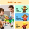 image:imagePicassoTiles 4pcs Magnetic Family Action Figures Toddler Magnet Toy Expansion Pack Educational Addon STEM Learning Kit Toys Pretend Playset for Construction Building Block Tile for Kids Age 3 PTA0115 Pcs Action Figures