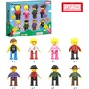 image:imagePicassoTiles 4pcs Magnetic Family Action Figures Toddler Magnet Toy Expansion Pack Educational Addon STEM Learning Kit Toys Pretend Playset for Construction Building Block Tile for Kids Age 3 PTA018 Pcs Profession