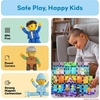 image:imagePicassoTiles 4pcs Magnetic Family Action Figures Toddler Magnet Toy Expansion Pack Educational Addon STEM Learning Kit Toys Pretend Playset for Construction Building Block Tile for Kids Age 3 PTA018 Pcs Family