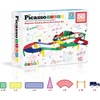 image:imagePicassoTiles 50 Piece Race Car Track Magnetic Tiles STEM Set with LED Cars  16 pillars 4 ramps build multilayer elevation BPAfree nontoxic materials sparks STEAM creativity expands collection50 Piece Race Car