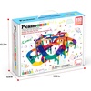 image:imagePicassoTiles 50 Piece Race Car Track Magnetic Tiles STEM Set with LED Cars  16 pillars 4 ramps build multilayer elevation BPAfree nontoxic materials sparks STEAM creativity expands collection150 Piece Race Car