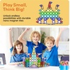 image:imagePicassoTiles 60 Piece Magnetic Tiles Clear 3D Building Blocks STEM Ages 3  Montessori sensory learning easy smallhand grip multiplayer group play fun preschool classroom gifting smooth safe edges65pc Nano With Pouch