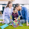 image:imagePicassoTiles 60 Piece Magnetic Tiles Clear 3D Building Blocks STEM Ages 3  Montessori sensory learning easy smallhand grip multiplayer group play fun preschool classroom gifting smooth safe edges65pc Nano With Pouch