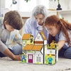 image:imagePicassoTiles 60pc Magnetic Building Block Magnet Tile Toy Shop Theme Pretend Play Construction Kit Reconfigurable Printed Structure DoubleSided Printing Education STEM Learning Playset Ages 3 PTQ50Family Homestead Doll House
