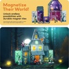 image:imagePicassoTiles 60pc Magnetic Building Block Magnet Tile Toy Shop Theme Pretend Play Construction Kit Reconfigurable Printed Structure DoubleSided Printing Education STEM Learning Playset Ages 3 PTQ50Haunted House