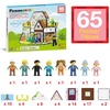 image:imagePicassoTiles 60pc Magnetic Building Block Magnet Tile Toy Shop Theme Pretend Play Construction Kit Reconfigurable Printed Structure DoubleSided Printing Education STEM Learning Playset Ages 3 PTQ50Family Homestead Doll House