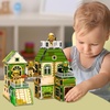 image:imagePicassoTiles 60pc Magnetic Building Block Magnet Tile Toy Shop Theme Pretend Play Construction Kit Reconfigurable Printed Structure DoubleSided Printing Education STEM Learning Playset Ages 3 PTQ50Ninja  Troop