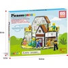 image:imagePicassoTiles 60pc Magnetic Building Block Magnet Tile Toy Shop Theme Pretend Play Construction Kit Reconfigurable Printed Structure DoubleSided Printing Education STEM Learning Playset Ages 3 PTQ50Family Homestead Doll House