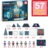 image:imagePicassoTiles 60pc Magnetic Building Block Magnet Tile Toy Shop Theme Pretend Play Construction Kit Reconfigurable Printed Structure DoubleSided Printing Education STEM Learning Playset Ages 3 PTQ50Haunted House