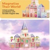image:imagePicassoTiles 60pc Magnetic Building Block Magnet Tile Toy Shop Theme Pretend Play Construction Kit Reconfigurable Printed Structure DoubleSided Printing Education STEM Learning Playset Ages 3 PTQ50Princess Castle