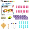 image:imagePicassoTiles 60pc Magnetic Tile Race Car Track Set STEM Construction Road Kit Building Blocks for Kids Toddlers Age 3 Plus Educational Travel Toy Sensory Preschool Learning for Boys and Girls PTMR6040pc Race Car Track Magnetic Tiles