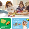 image:imagePicassoTiles 60pc Magnetic Tile Race Car Track Set STEM Construction Road Kit Building Blocks for Kids Toddlers Age 3 Plus Educational Travel Toy Sensory Preschool Learning for Boys and Girls PTMR6060pc Race Car Track Magnetic Tiles