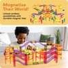 image:imagePicassoTiles 60pc Magnetic Tile Race Car Track Set STEM Construction Road Kit Building Blocks for Kids Toddlers Age 3 Plus Educational Travel Toy Sensory Preschool Learning for Boys and Girls PTMR6060pc Race Car Track Magnetic Tiles