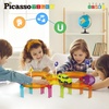 image:imagePicassoTiles 60pc Magnetic Tile Race Car Track Set STEM Construction Road Kit Building Blocks for Kids Toddlers Age 3 Plus Educational Travel Toy Sensory Preschool Learning for Boys and Girls PTMR6040pc Race Car Track Magnetic Tiles