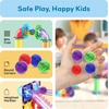 image:imagePicassoTiles 70 Piece Marble Run Magnetic Tiles Race Track STEM Ages 3  8 quarterround turns 10 long slides 4 Uturns 2 funnels amp 2 slopes 4 weighted balls BPAfree fine motor amp spatial play4pc Marbles