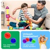 image:imagePicassoTiles 70 Piece Marble Run Magnetic Tiles Race Track STEM Ages 3  8 quarterround turns 10 long slides 4 Uturns 2 funnels amp 2 slopes 4 weighted balls BPAfree fine motor amp spatial play4pc Marbles