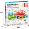 image:imagePicassoTiles 70 Piece Marble Run Magnetic Tiles Race Track STEM Ages 3  8 quarterround turns 10 long slides 4 Uturns 2 funnels amp 2 slopes 4 weighted balls BPAfree fine motor amp spatial playMarble Run AddOn Expansion Pack