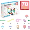 image:imagePicassoTiles 70 Piece Marble Run Magnetic Tiles Race Track STEM Ages 3  8 quarterround turns 10 long slides 4 Uturns 2 funnels amp 2 slopes 4 weighted balls BPAfree fine motor amp spatial playMarble Run 70pcs