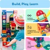 image:imagePicassoTiles 70 Piece Marble Run Magnetic Tiles Race Track STEM Ages 3  8 quarterround turns 10 long slides 4 Uturns 2 funnels amp 2 slopes 4 weighted balls BPAfree fine motor amp spatial playMarble Run 70pcs