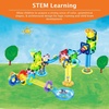 image:imagePicassoTiles 70 Piece Marble Run Magnetic Tiles Race Track STEM Ages 3  8 quarterround turns 10 long slides 4 Uturns 2 funnels amp 2 slopes 4 weighted balls BPAfree fine motor amp spatial playMarble Run Pete the Cat