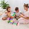 image:imagePicassoTiles 70 Piece Marble Run Magnetic Tiles Race Track STEM Ages 3  8 quarterround turns 10 long slides 4 Uturns 2 funnels amp 2 slopes 4 weighted balls BPAfree fine motor amp spatial playMarble Run 40pcs