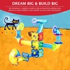 image:imagePicassoTiles 70 Piece Marble Run Magnetic Tiles Race Track STEM Ages 3  8 quarterround turns 10 long slides 4 Uturns 2 funnels amp 2 slopes 4 weighted balls BPAfree fine motor amp spatial playMarble Run Pete the Cat
