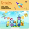 image:imagePicassoTiles 71pc Mini Diamond Series Winter Ice Theme Magnetic Tile Building Blocks 2 Character Action Figures Travel Size OntheGo Magnet Construction Toy Set STEM Development Kit Ages 3 PTM7148pcs Mini With Windows and Doors