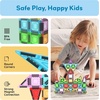 image:imagePicassoTiles 71pc Mini Diamond Series Winter Ice Theme Magnetic Tile Building Blocks 2 Character Action Figures Travel Size OntheGo Magnet Construction Toy Set STEM Development Kit Ages 3 PTM7150pcs Mini With Case