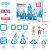 image:imagePicassoTiles 71pc Mini Diamond Series Winter Ice Theme Magnetic Tile Building Blocks 2 Character Action Figures Travel Size OntheGo Magnet Construction Toy Set STEM Development Kit Ages 3 PTM7171pcs Mini With 2 Action Figures