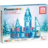 image:imagePicassoTiles 71pc Mini Diamond Series Winter Ice Theme Magnetic Tile Building Blocks 2 Character Action Figures Travel Size OntheGo Magnet Construction Toy Set STEM Development Kit Ages 3 PTM7171pcs Mini With 2 Action Figures