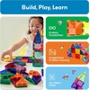 image:imagePicassoTiles 71pc Mini Diamond Series Winter Ice Theme Magnetic Tile Building Blocks 2 Character Action Figures Travel Size OntheGo Magnet Construction Toy Set STEM Development Kit Ages 3 PTM7160pcs Mini