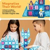 image:imagePicassoTiles 71pc Mini Diamond Series Winter Ice Theme Magnetic Tile Building Blocks 2 Character Action Figures Travel Size OntheGo Magnet Construction Toy Set STEM Development Kit Ages 3 PTM7171pcs Mini With 2 Action Figures