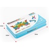 image:imagePicassoTiles 71pc Mini Diamond Series Winter Ice Theme Magnetic Tile Building Blocks 2 Character Action Figures Travel Size OntheGo Magnet Construction Toy Set STEM Development Kit Ages 3 PTM7150pcs Mini With Case